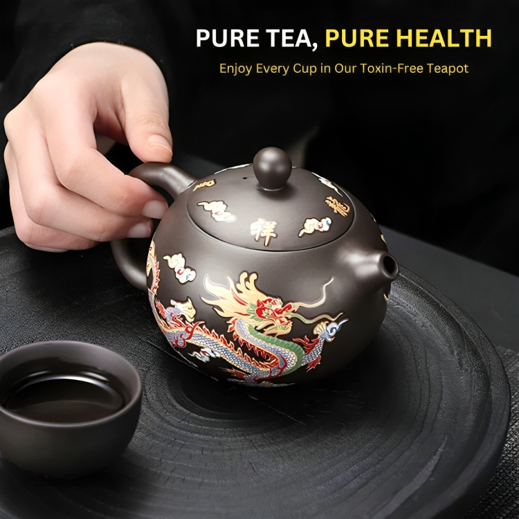 MysticBrew™ | Draak en feniks kleurveranderende theepot