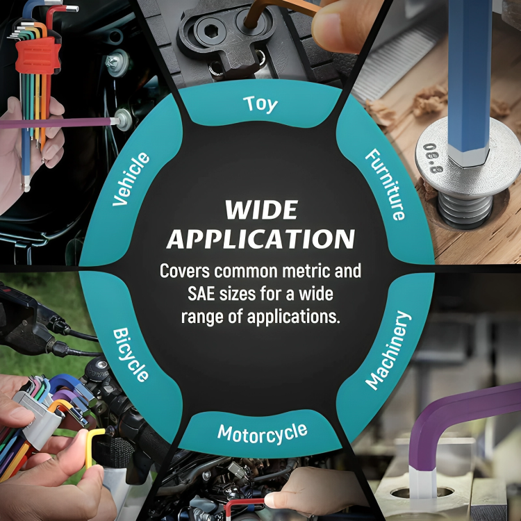 WrenchHue™ | Inbussleutel metrisch & SAE set