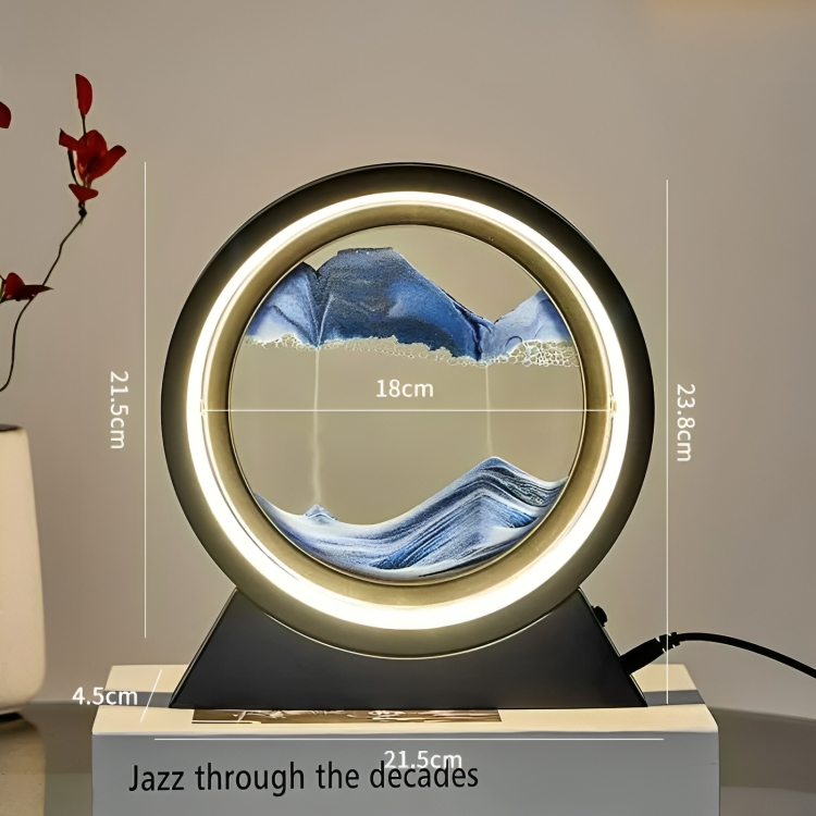 SandAura™ | Creatieve drijfzand zandloper tafellamp