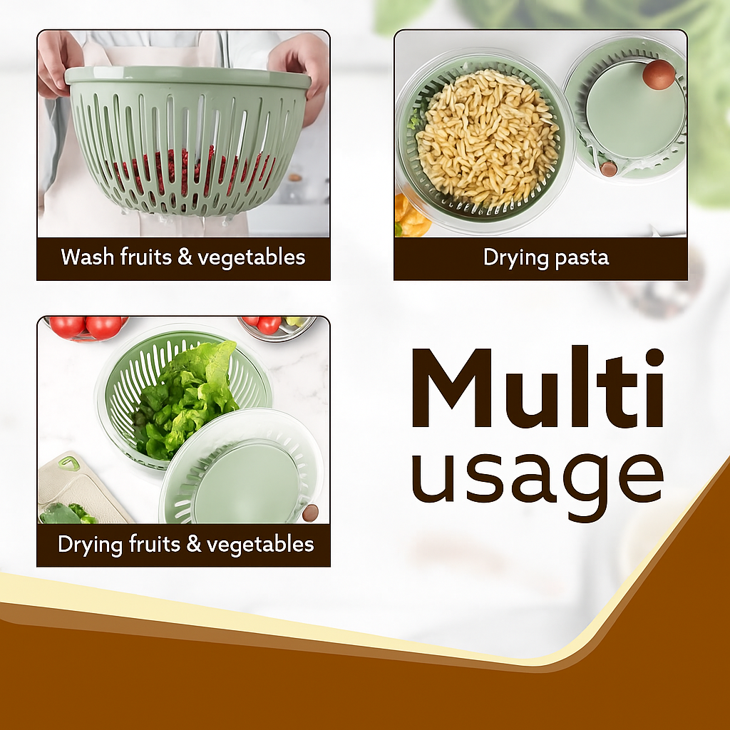 TIJDELIJK 50% KORTING | VegiSpin⢠| Reinigt fruit en groenten moeiteloos en grondig!