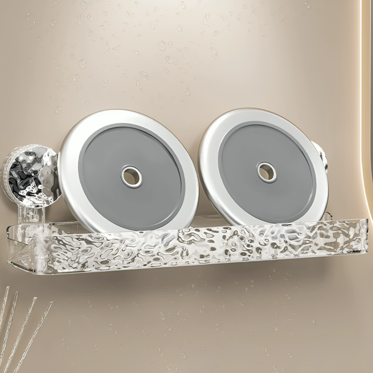 LuxeShelf⢠| Luxe zuignap douche organizer