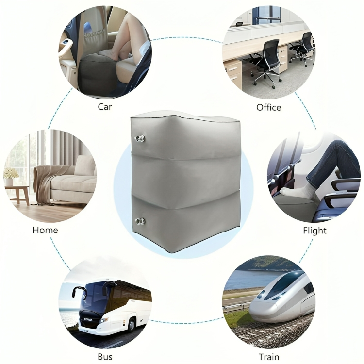 TIJDELIJK 50% KORTING | CozyLegs™ | Opblaasbaar beensteun reiskussen