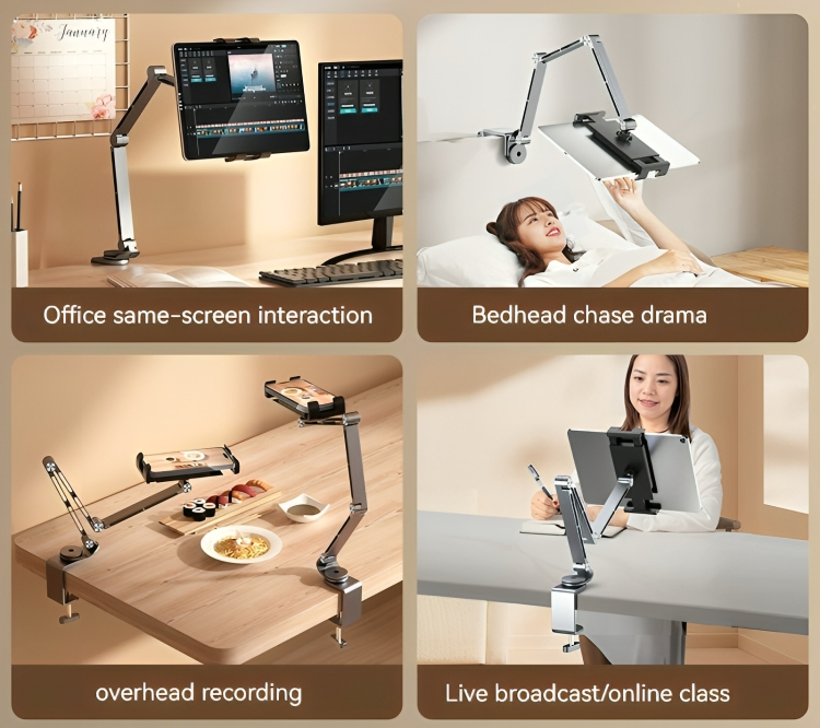 TIJDELIJK 50% KORTING | EliteStand⢠| Stevige aluminium tablet- en mobiele telefoonhouder