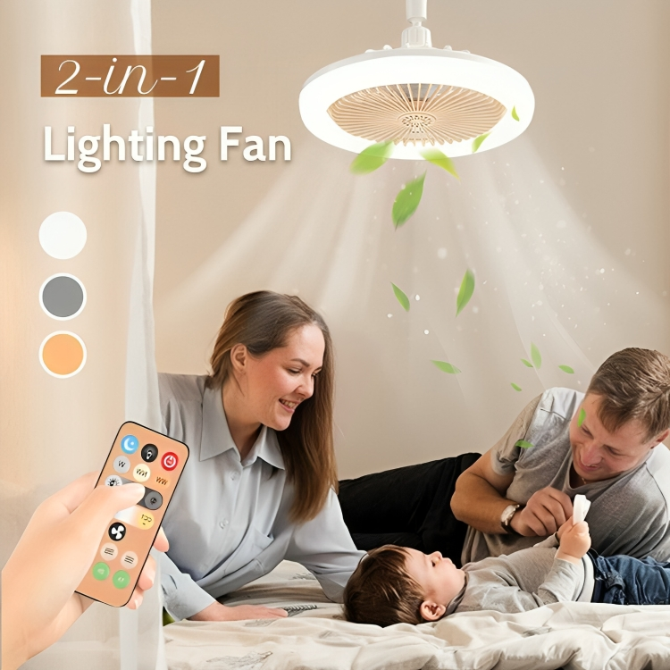 AirLume⢠| Plafondventilator Met Licht, Afstandsbediening & Aromatherapie