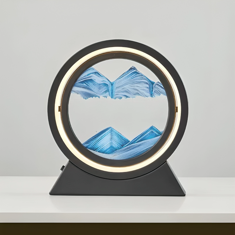 SandAura™ | Creatieve drijfzand zandloper tafellamp
