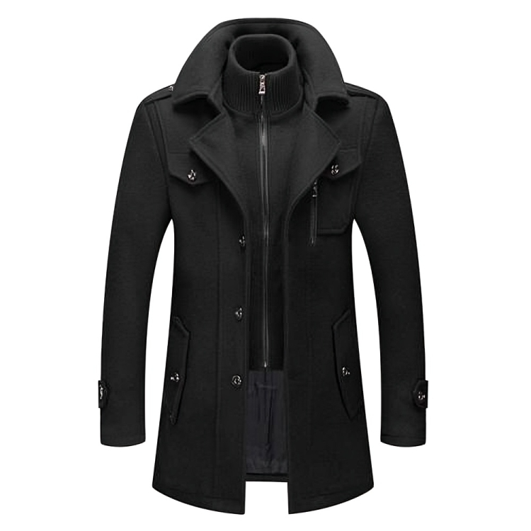 Theodore⢠| Elegante jas met dubbele kraag voor heren