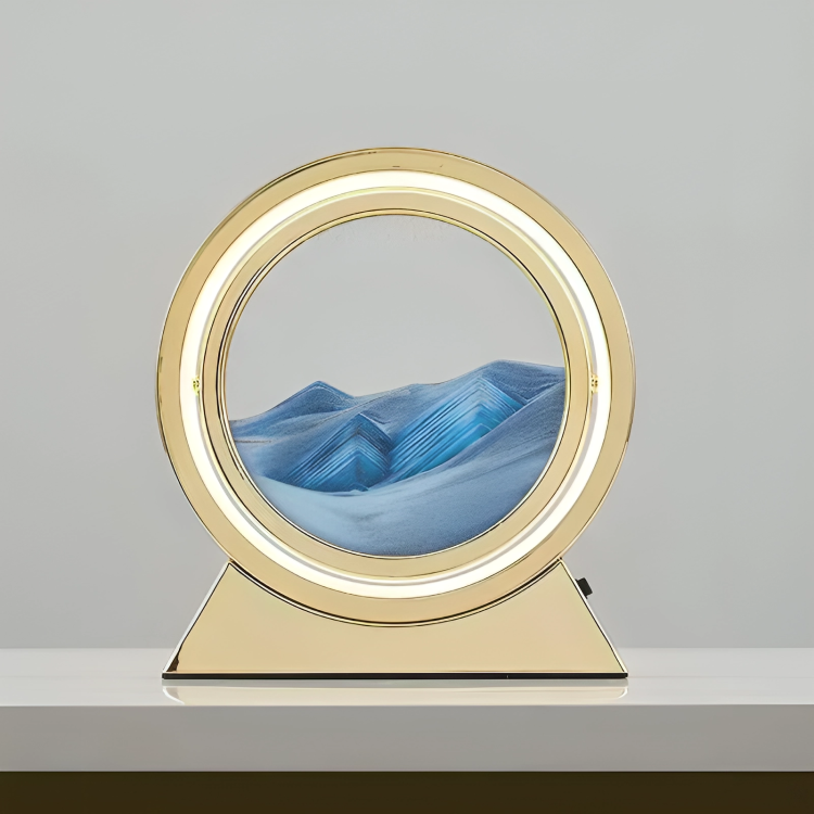 SandAura™ | Creatieve drijfzand zandloper tafellamp