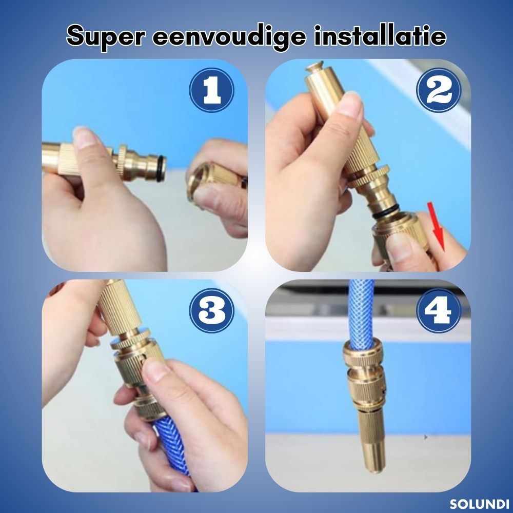 UltraJet™ - Verstelbare hogedrukspuit met waterstraal – Solundi.com