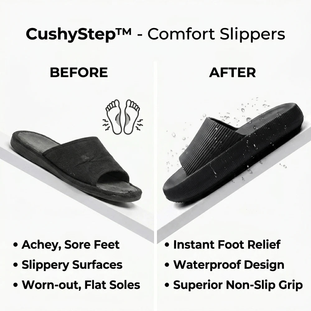 TIJDELIJK 50% KORTING | CushyStep™ - Comfort Pantoffels