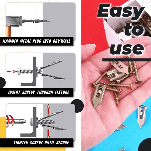 TIJDELIJK 50% KORTING | InstaDrill™ - Zelfborende pluggen