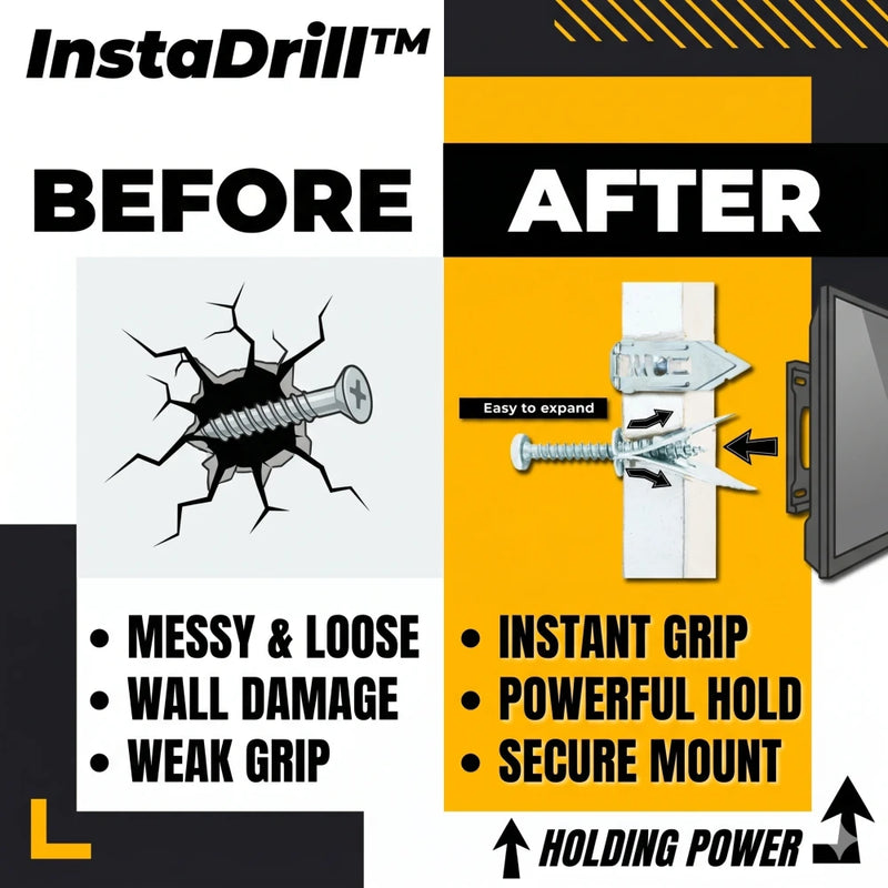 TIJDELIJK 50% KORTING | InstaDrill™ - Zelfborende pluggen
