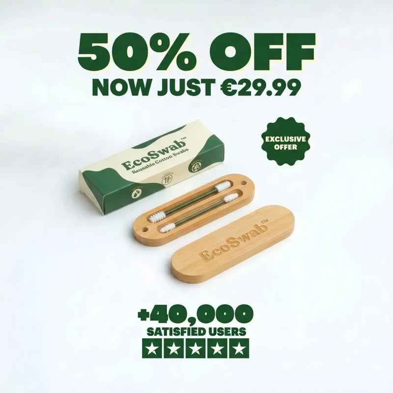TIJDELIJK 50% KORTING | EcoSwab™ - Herbruikbare wattenstaafjes