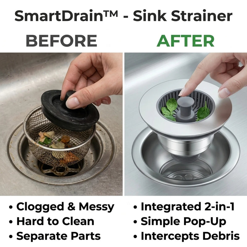 3 + 2 GRATIS VANDAAG | SmartDrain™ - Gootsteenzeefje