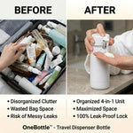1 + 1 GRATIS VANDAAG | OneBottle™ - Reisdispenser
