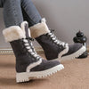 TEST - Plus Size Furry Warm Mid-Calf Snow Boots