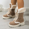 TEST - Plus Size Furry Warm Mid-Calf Snow Boots
