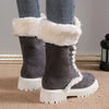 TEST - Plus Size Furry Warm Mid-Calf Snow Boots