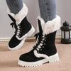 TEST - Plus Size Furry Warm Mid-Calf Snow Boots
