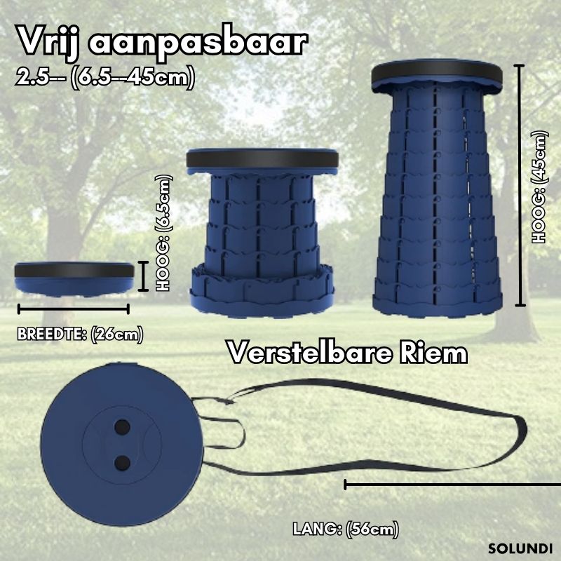 TIJDELIJK 50% KORTING | WanderSeat™ | De compacte opvouwbare kruk