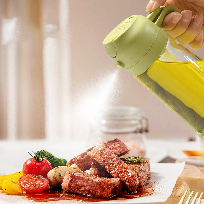 TIJDELIJK 50% KORTING | Splash&Drizzle™ | 2 in 1 Oliespuitfles En Glazen Dispenser