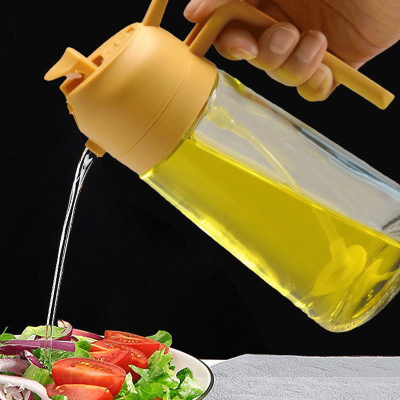 TIJDELIJK 50% KORTING | Splash&Drizzle™ | 2 in 1 Oliespuitfles En Glazen Dispenser