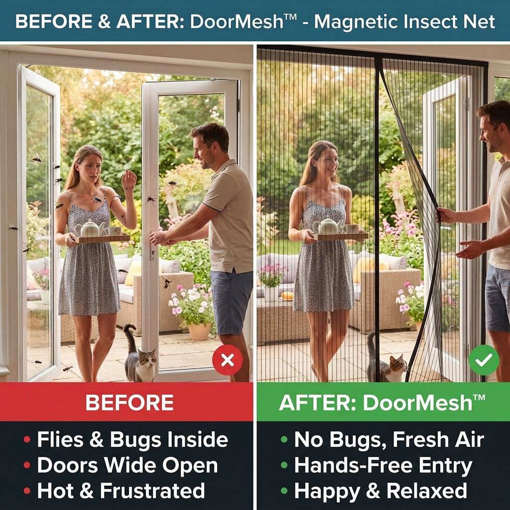 1 + 1 GRATIS VANDAAG | DoorMesh™ - Magnetisch Insectengaas