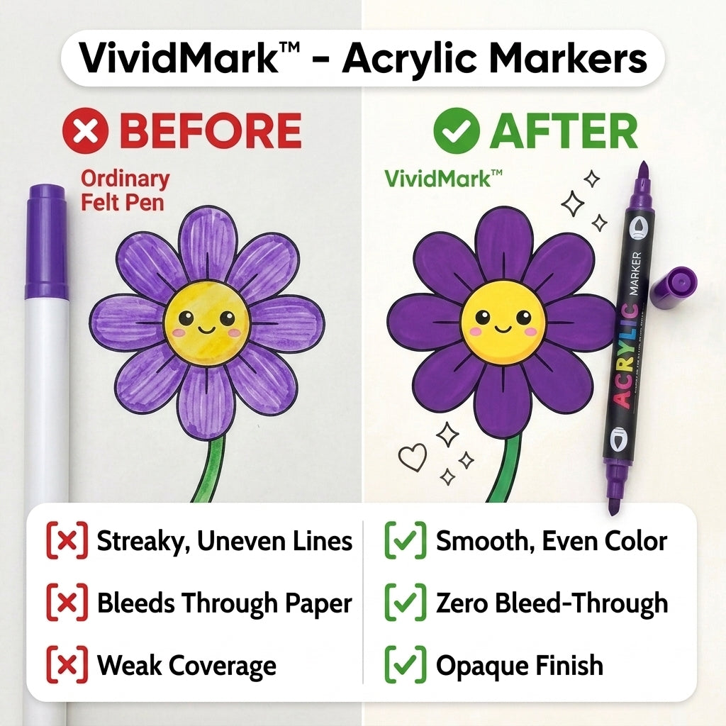 TIJDELIJK 50% KORTING | VividMark™ – Acrylstiften Set