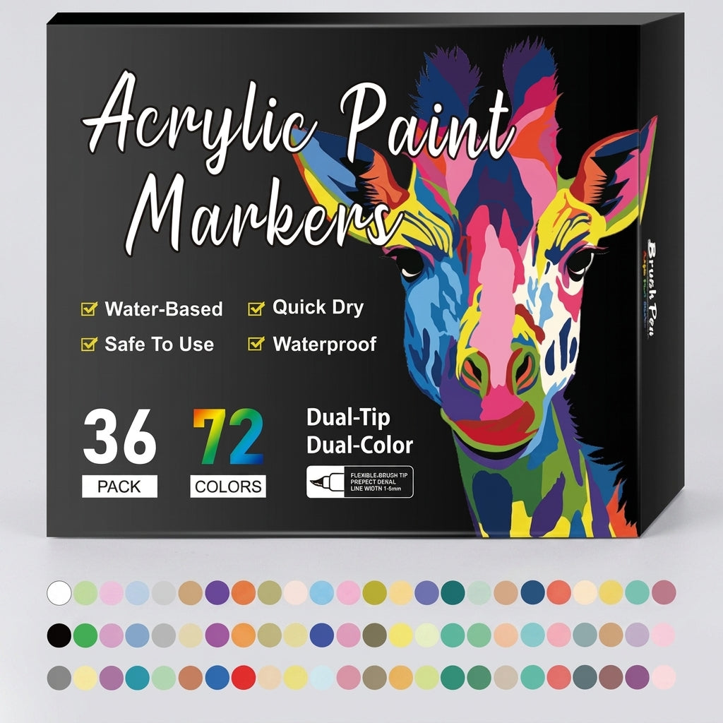 TIJDELIJK 50% KORTING | VividMark™ – Acrylstiften Set