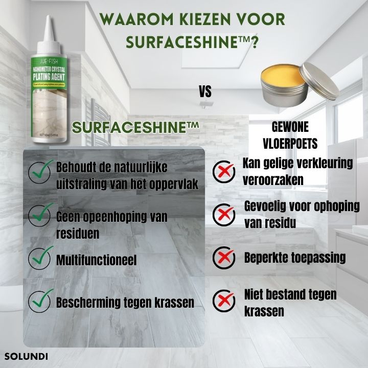 SurfaceShine™️ | Geen doffe en versleten stenen oppervlakken meer!