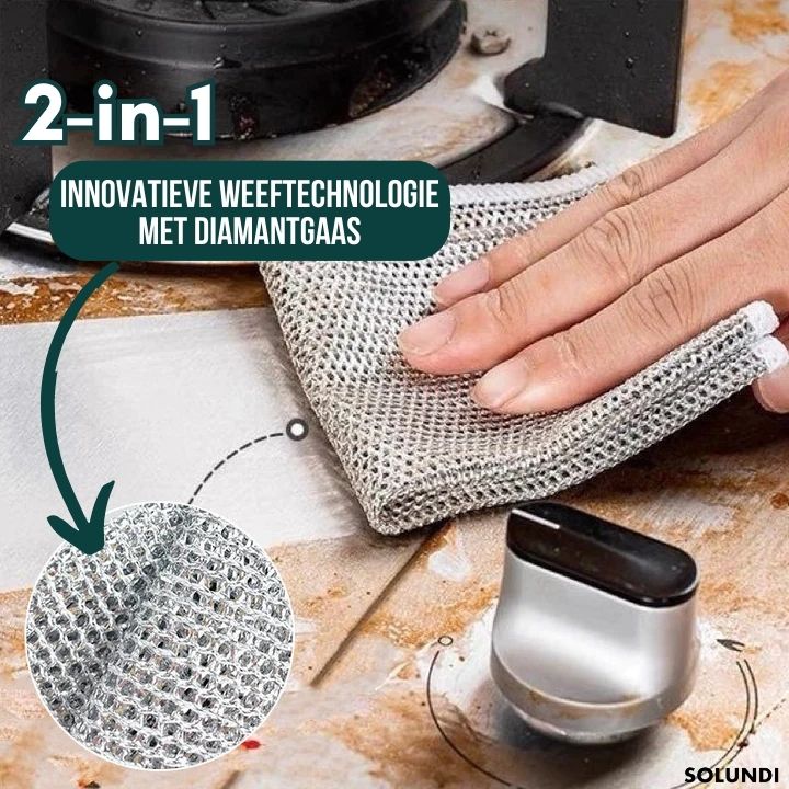TIJDELIJK 1+2 GRATIS | PowerWipe™ | 2-in-1 Magische Schoonmaakdoek