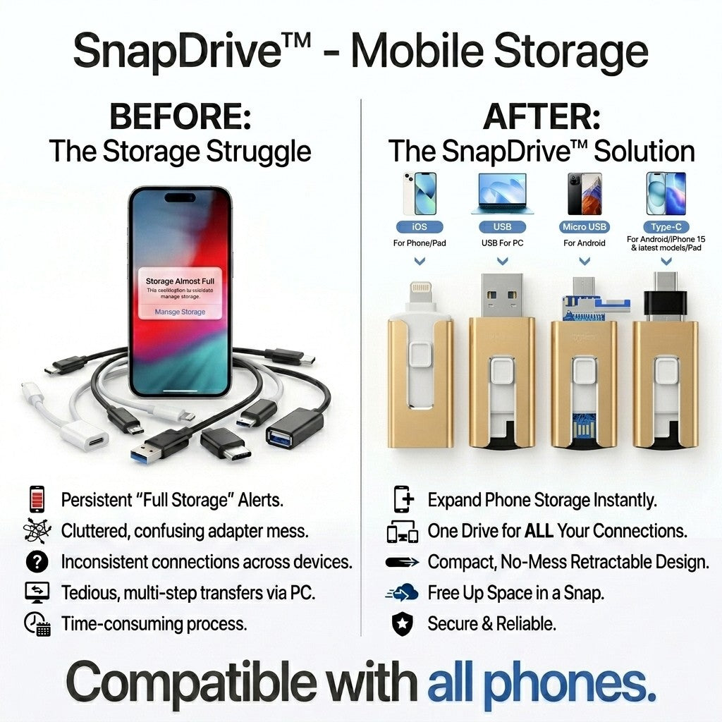 TIJDELIJK 50% KORTING | SnapDrive™ - Mobiele opslag