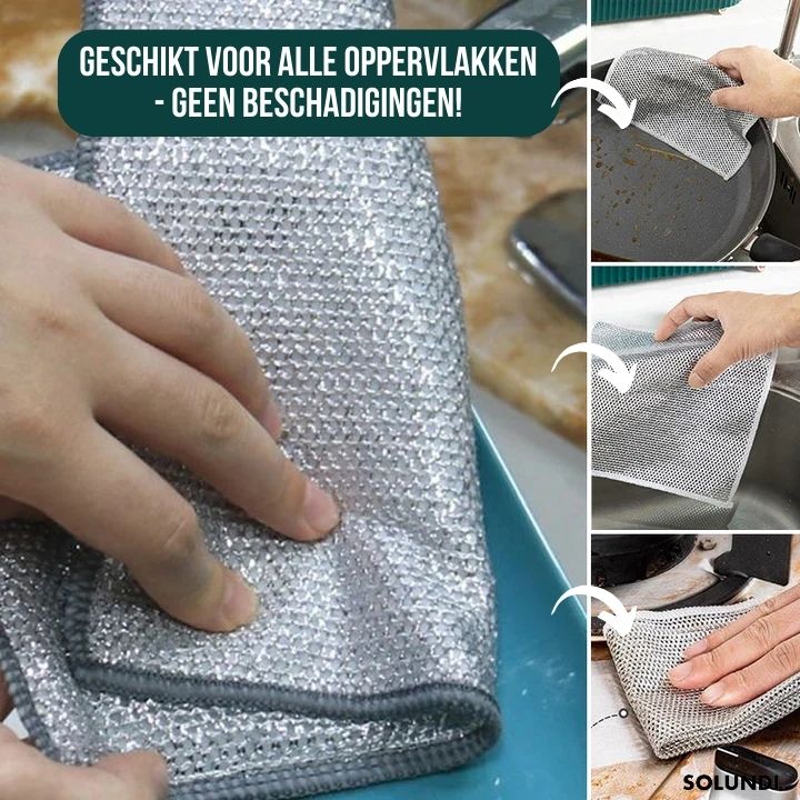 TIJDELIJK 1+2 GRATIS | PowerWipe™ | 2-in-1 Magische Schoonmaakdoek