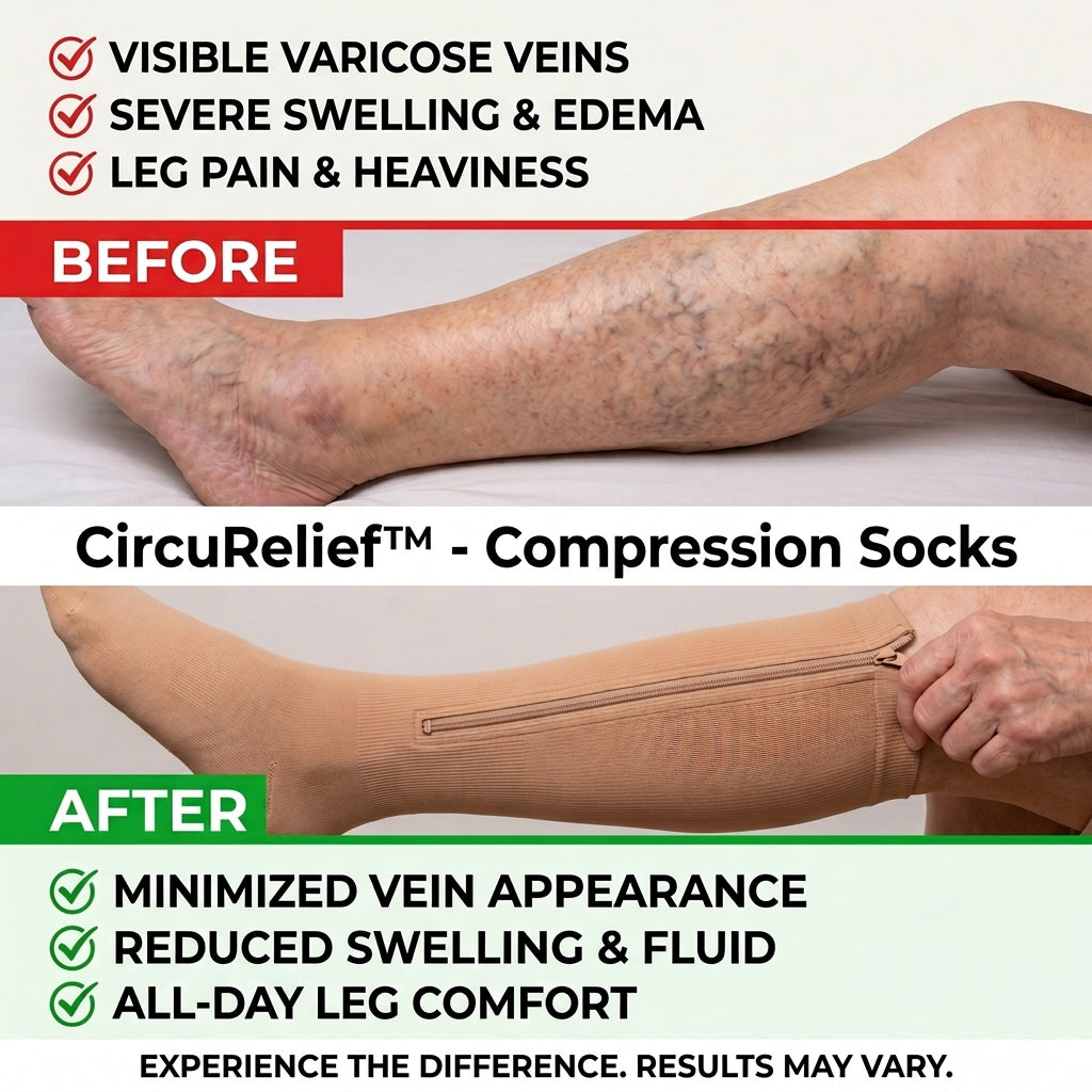 1 + 1 GRATIS VANDAAG | CircuRelief™ - Compressiekousen