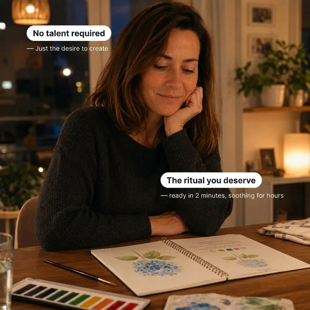 TIJDELIJK 50% KORTING | CreativeEscape™ - Zen aquarel + (Gratis 12-kleuren verf- en penseelset)