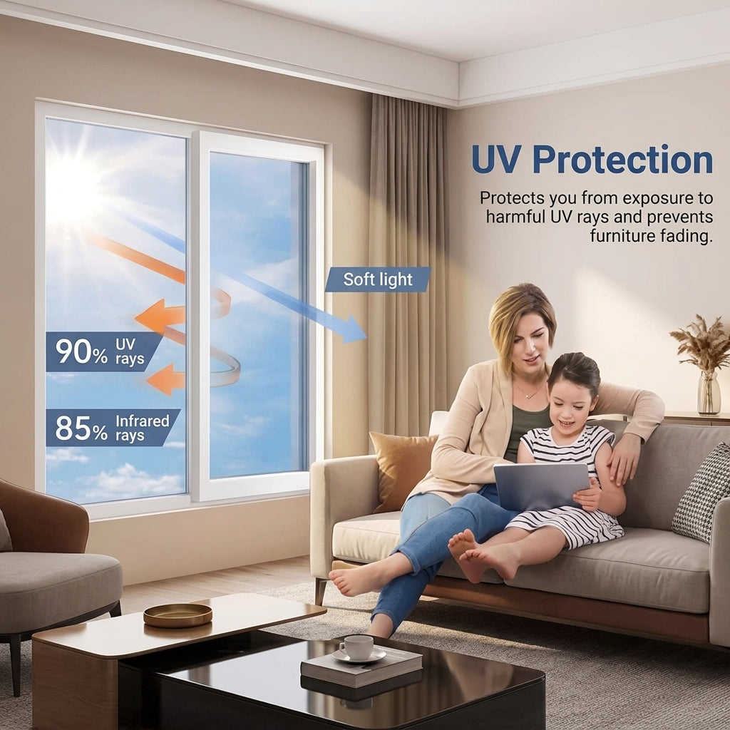 TIJDELIJK 50% KORTING | SolarShade™ - Raambeschermingsfolie