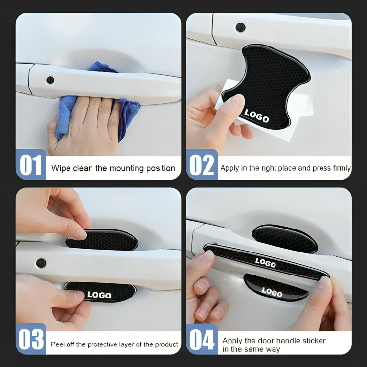 4 + 4 GRATIS VANDAAG | StickShield™ | Auto deurgreep stickers