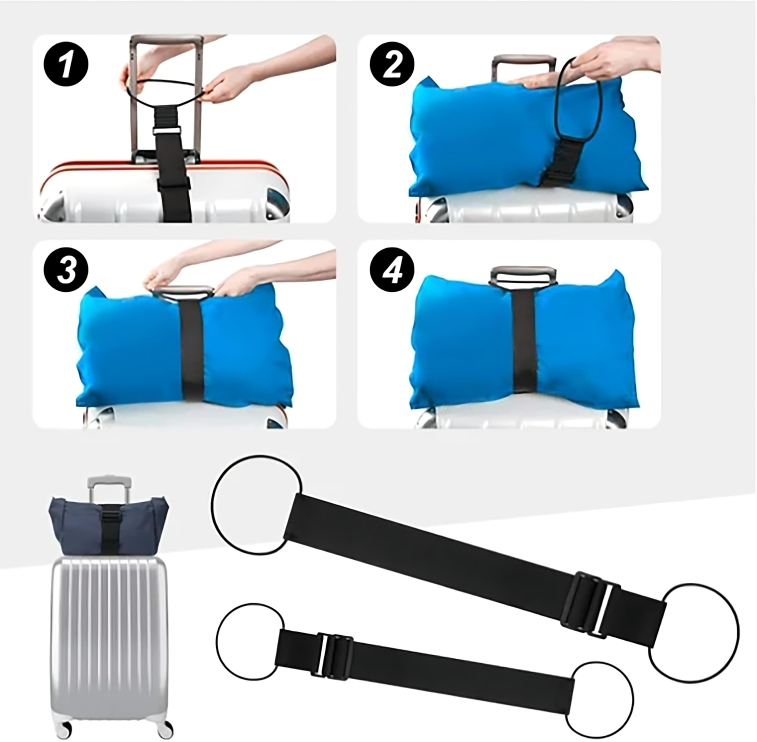 StrapMate™ | Slimme elastische bagageriem