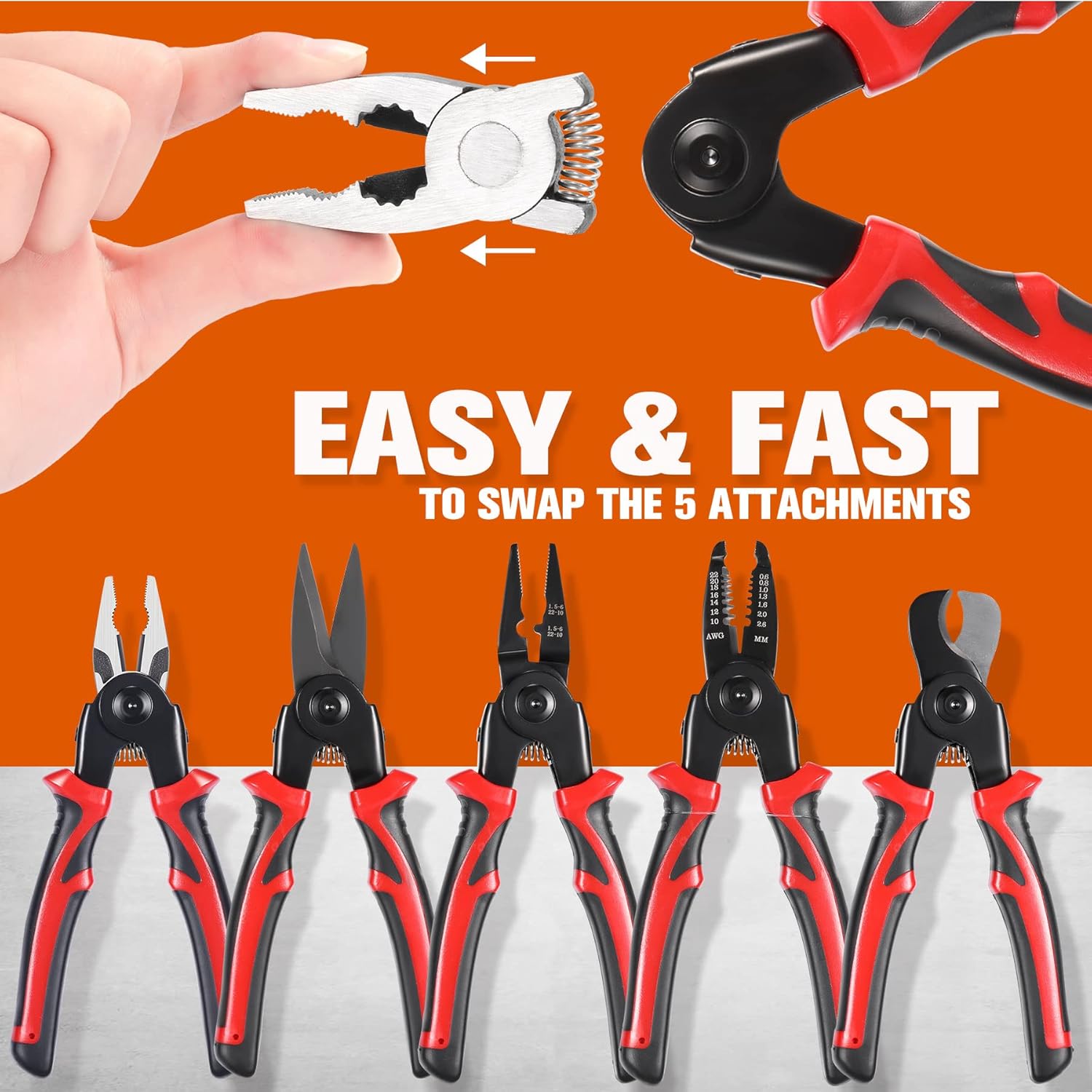 VersaPlier™ | 5 in 1 tangen gereedschapsset