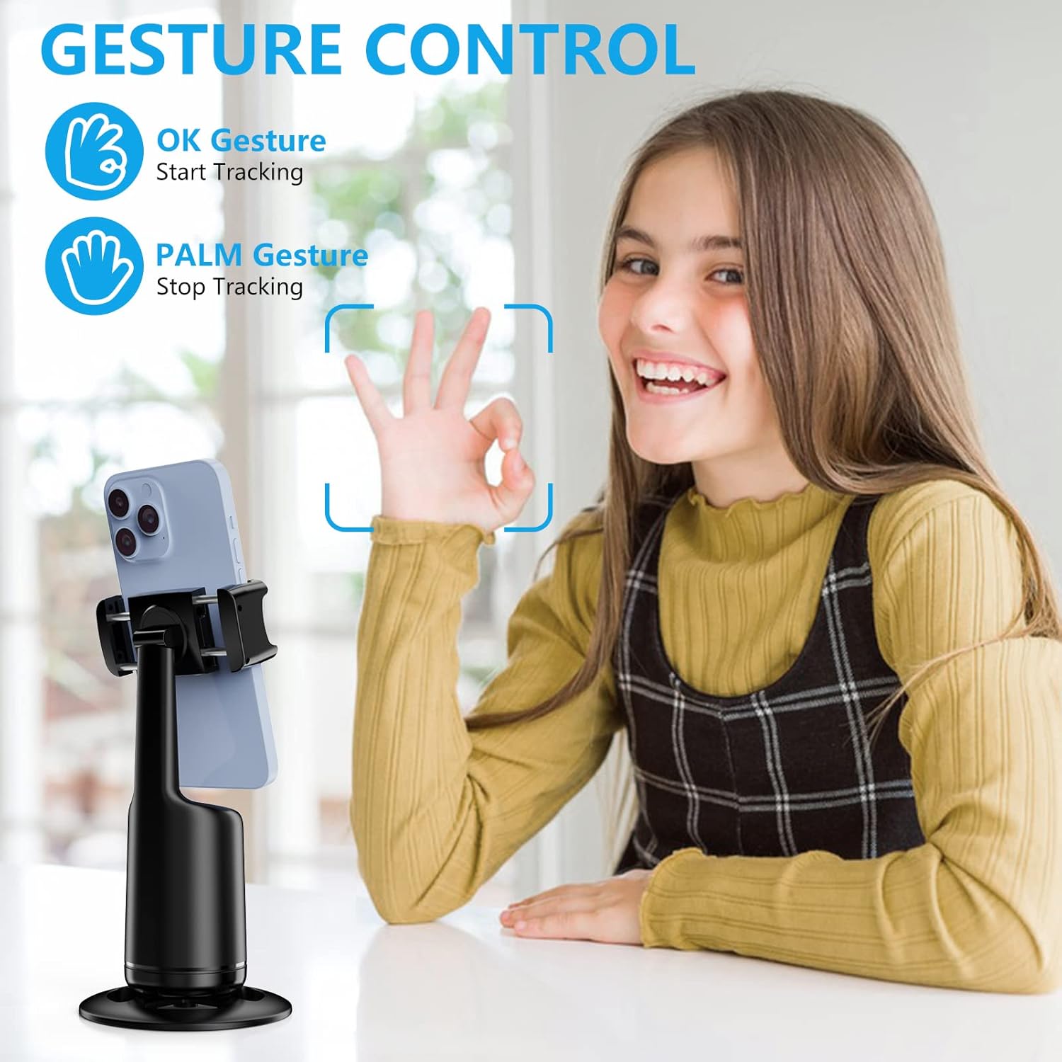 TIJDELIJK 50% KORTING | MotionPod™ | Slim 360° gezicht volgen statief