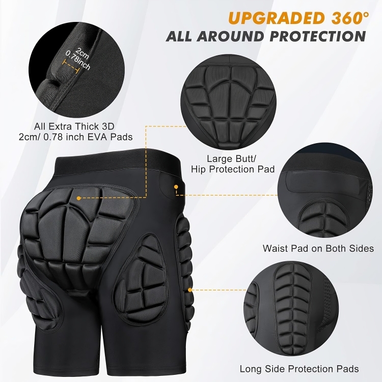 ImpactGuard™ | Heup- & bipsgewatteerde beschermende shorts