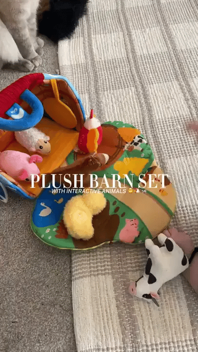 TIJDELIJK 50% KORTING  BarnBuddies™ - Pluchen Boerderijdierenset