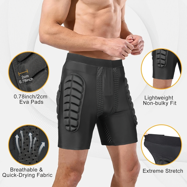 ImpactGuard™ | Heup- & bipsgewatteerde beschermende shorts
