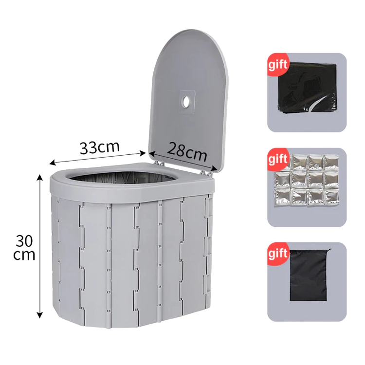 QuickPotty™ | Draagbaar opvouwbaar buitentoilet