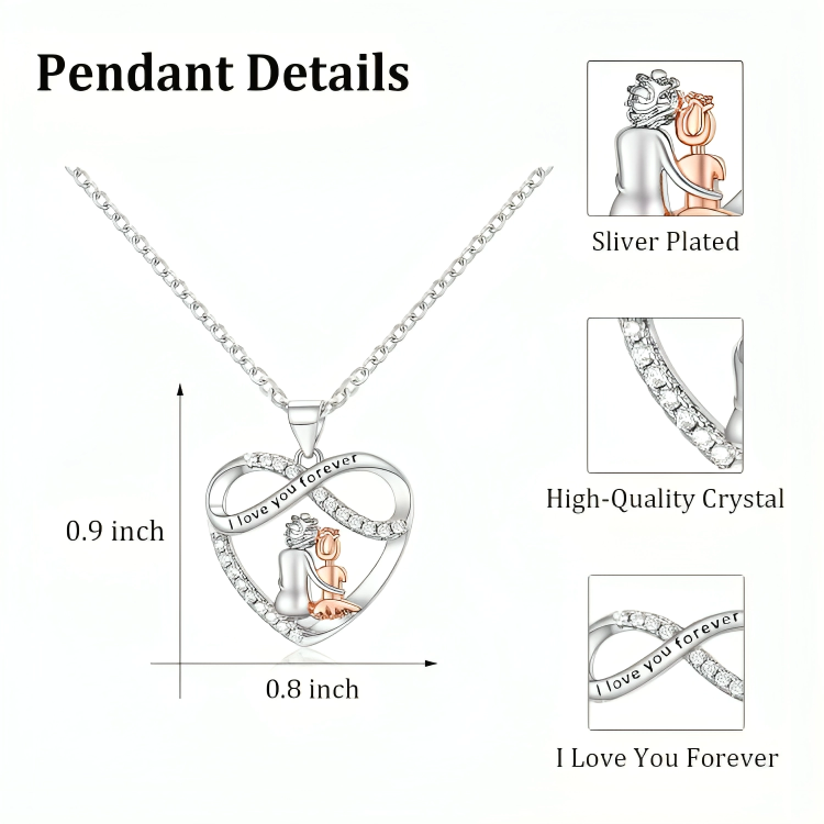 GrandDazzle™ | Liefdevolle hart ketting voor kleindochter