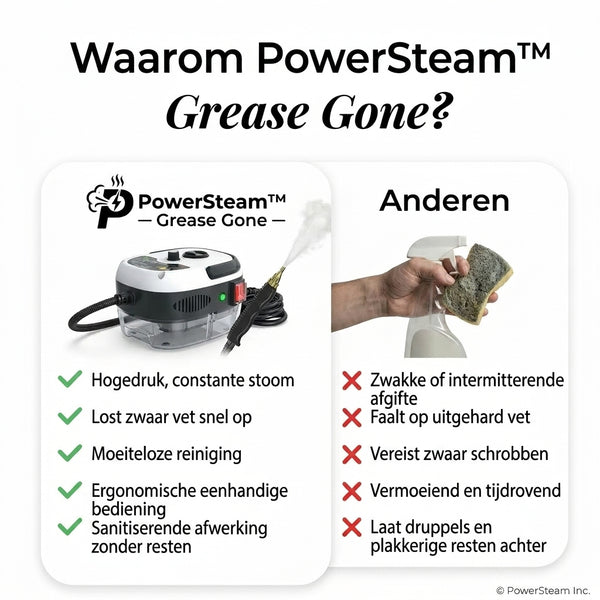 TIJDELIJK 50% KORTING  PowerSteam™ - Vet weg