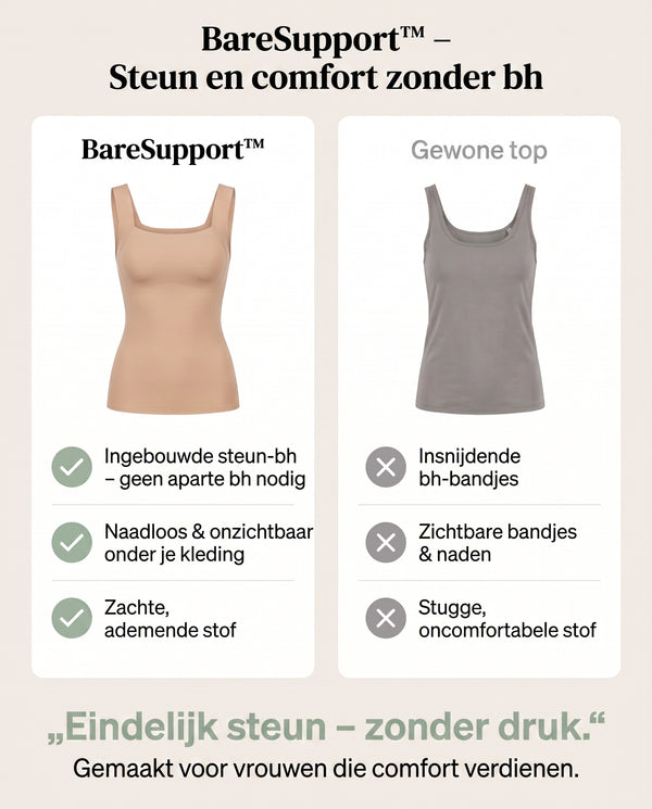 1+1 GRATIS VANDAAG  BareSupport™ - Beugelloze BH-top