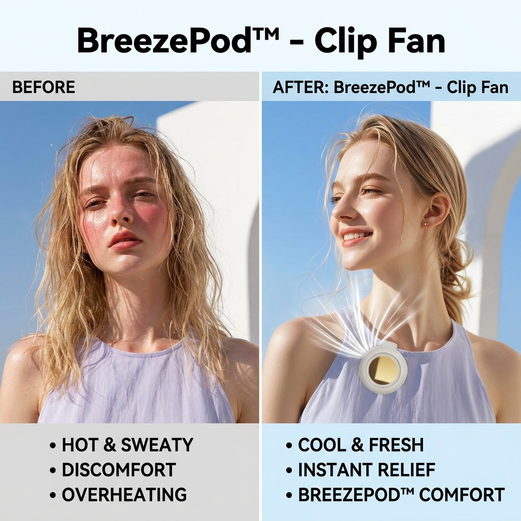 1 + 1 GRATIS VANDAAG | BreezePod™ - Clipventilator