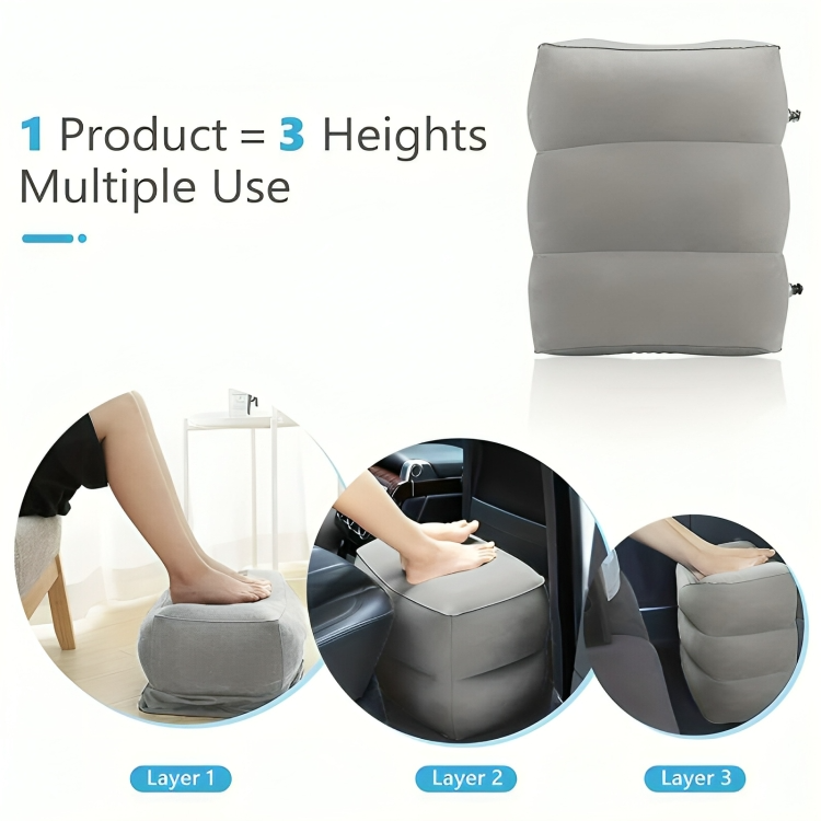 TIJDELIJK 50% KORTING | CozyLegs™ | Opblaasbaar beensteun reiskussen