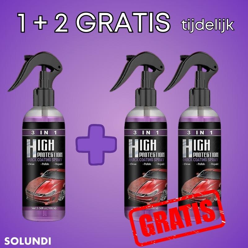 1 + 2 GRATIS VANDAAG | 3-in-1 CarSpray™ - Reinig, herstel & bescherm uw auto!