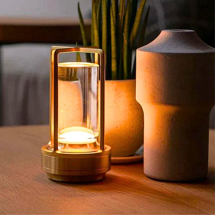 CrystalAura™ |  Verlichte Draadloze Tafellamp